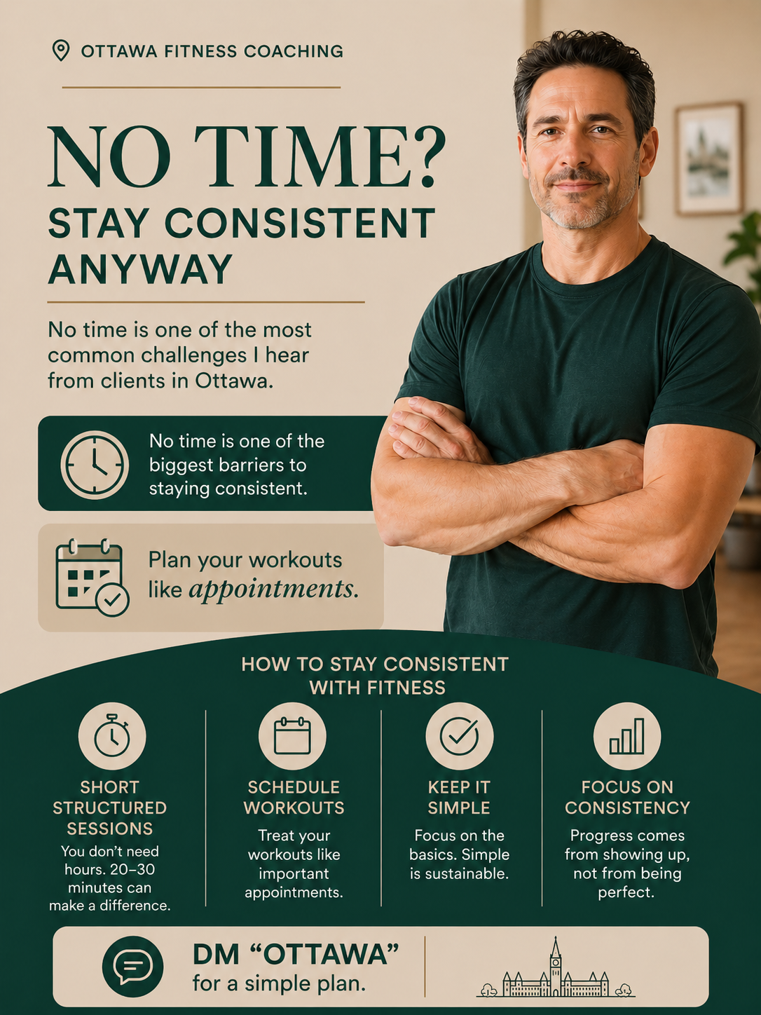 No Time? Stay Consistent With Fitness